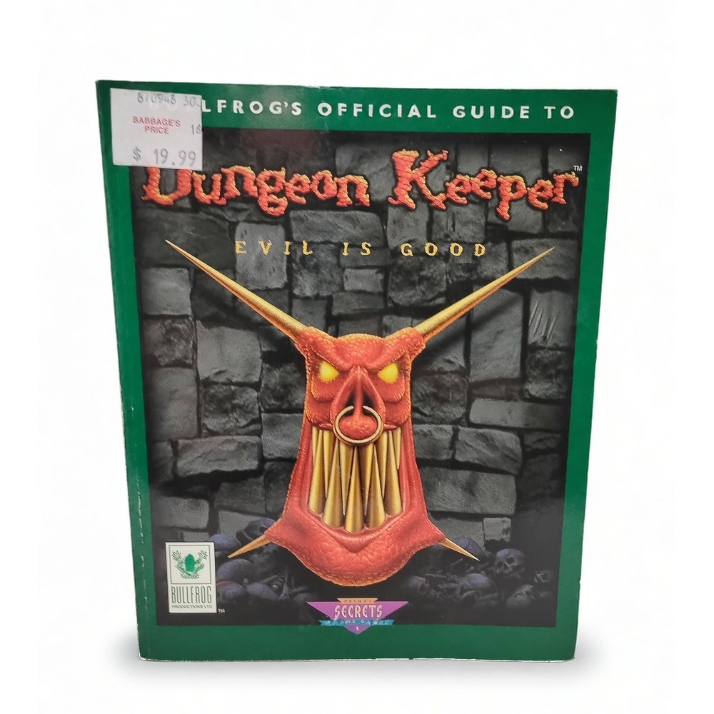 Prima Dungeon Keeper Strategy Guide 1997 PC Game Bullfrog Gaming Book 90s Retro